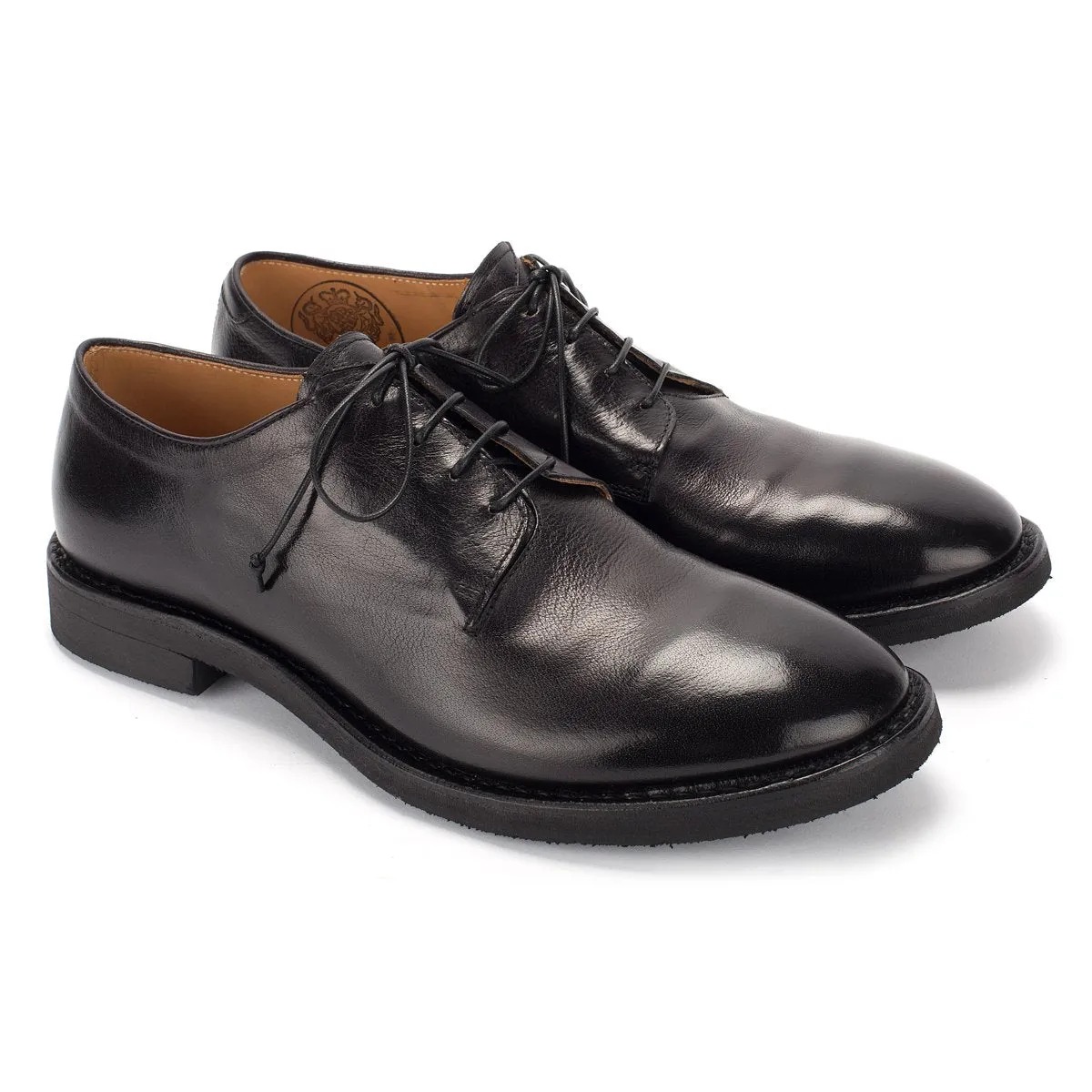 YAGO 55021<br>Black derby shoes Trendy Walk