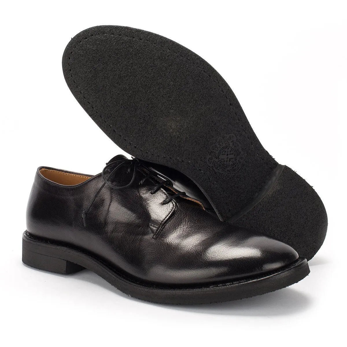 YAGO 55021<br>Black derby shoes Relaxed Fit Smart Movement Shoes