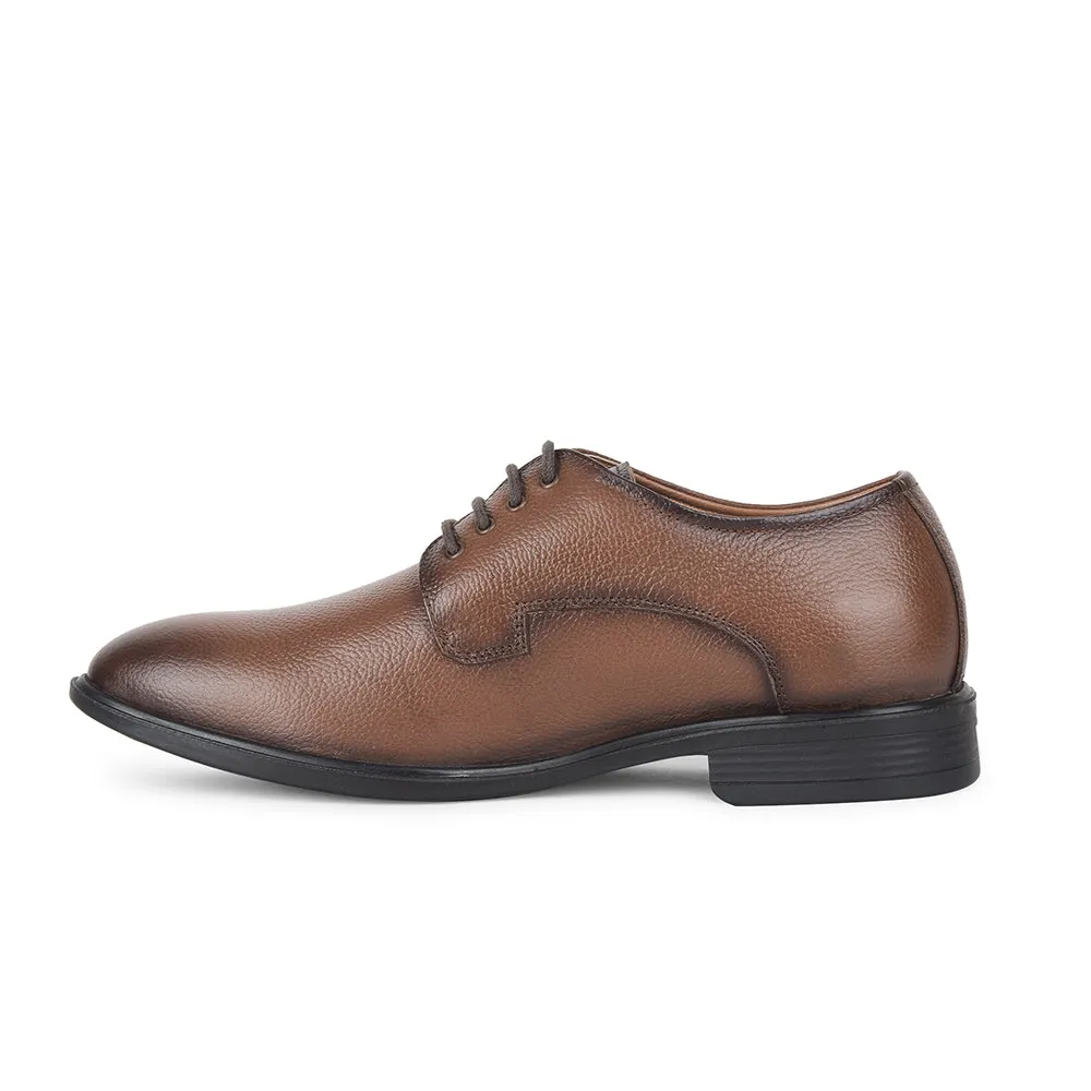 Fortune by Liberty Men LOM-605 Tan Formal Lacing Derby Shoes Sleek Urban Edge Soft Soles