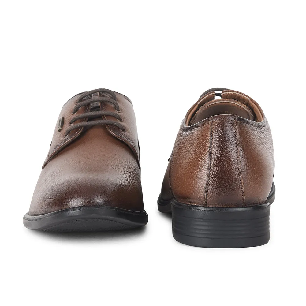Fortune by Liberty Men LOM-605 Tan Formal Lacing Derby Shoes Smart Detail Winter Day