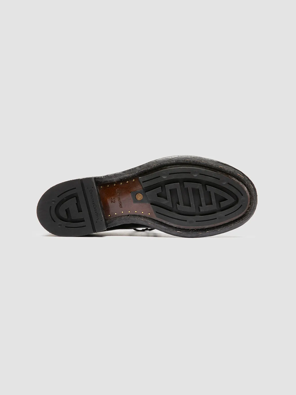 ADMIRAL 007 - Black Leather Derby Shoes Quality Fit