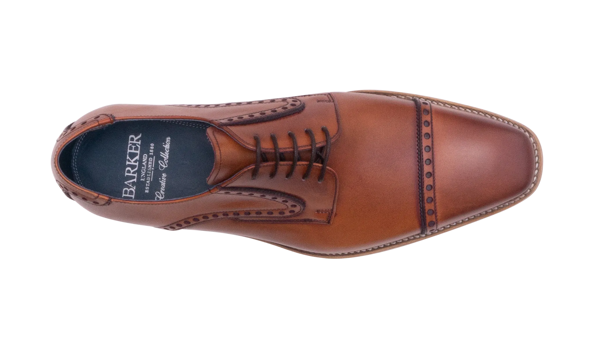 Sleek Tailored Edge Comfort Wear Stewart - Antique Rosewood/ Navy