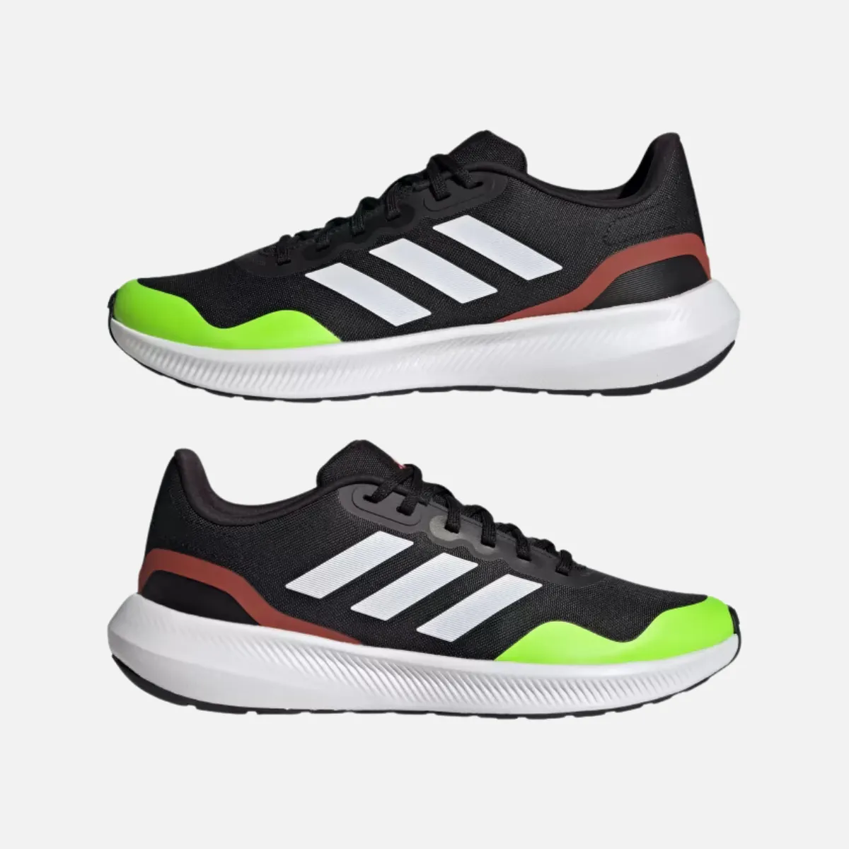 Adidas Runfalcon 3.0 TR Men's Running Shoes -Core Black/Ftwr White/Bright Red Versatility charity - run