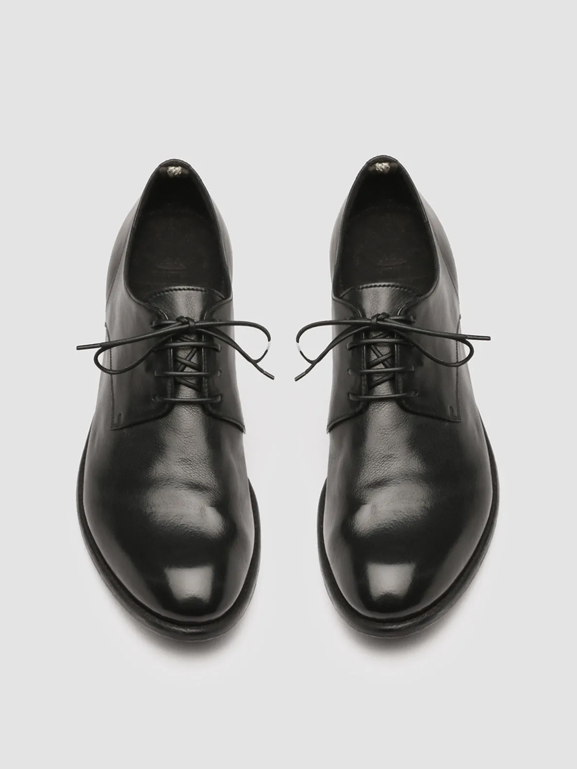 ARC 515 - Black Leather Derby Shoes Office Wear