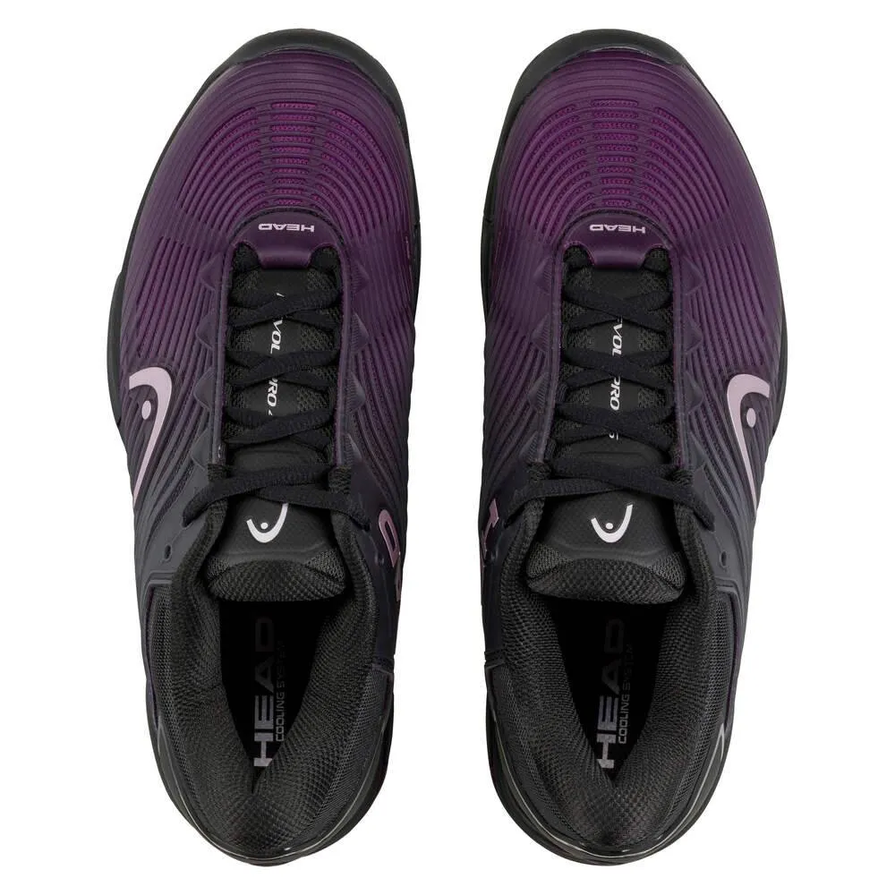 Zip Closure Comfortable Walk Head Revolt Pro 4.5 Women's Tennis Shoe (Black/Purple)