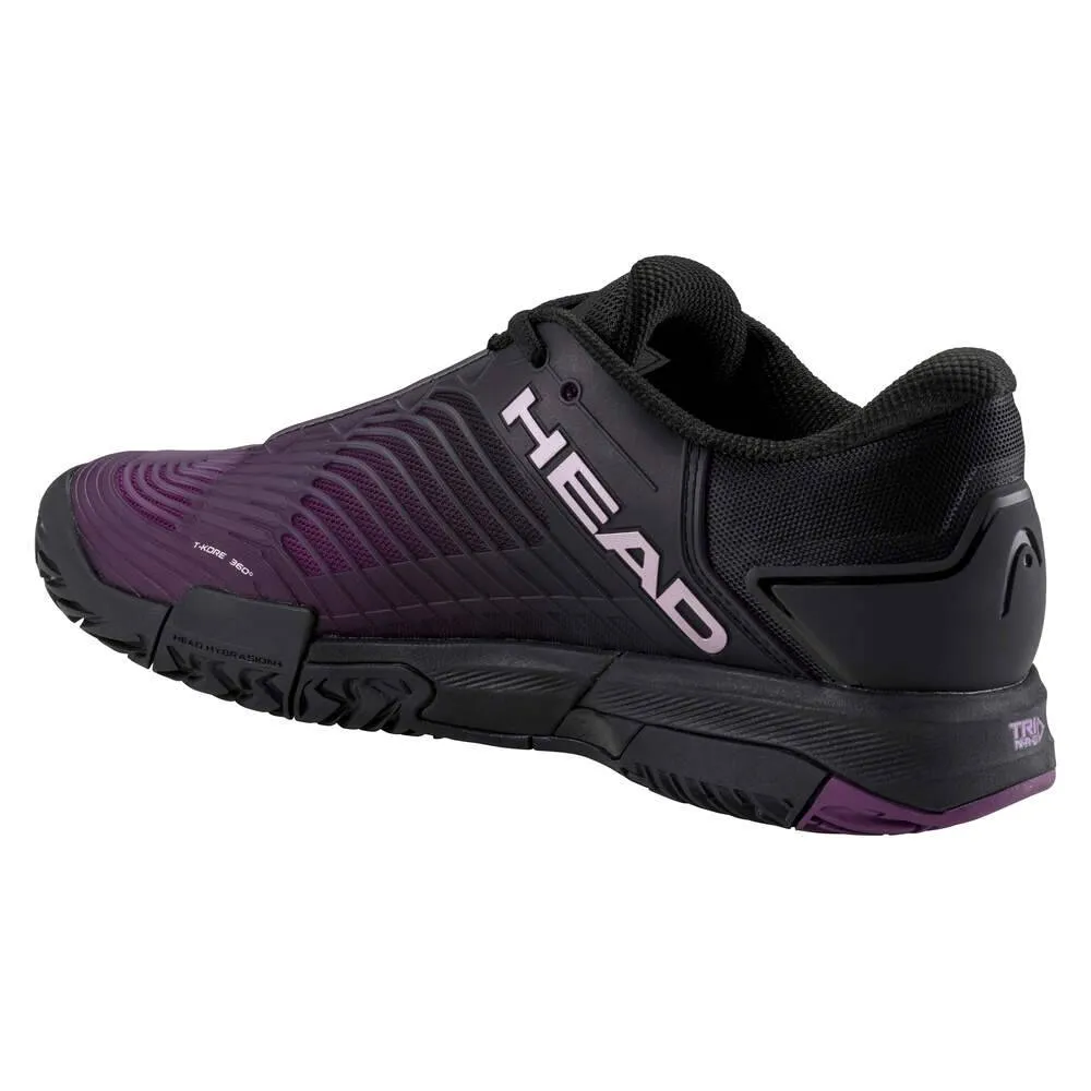 Head Revolt Pro 4.5 Women's Tennis Shoe (Black/Purple) Durable outsole High Top