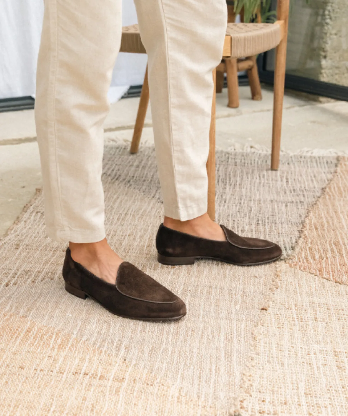 Mocassin DOUGLAS Daim Marron Soft Lining