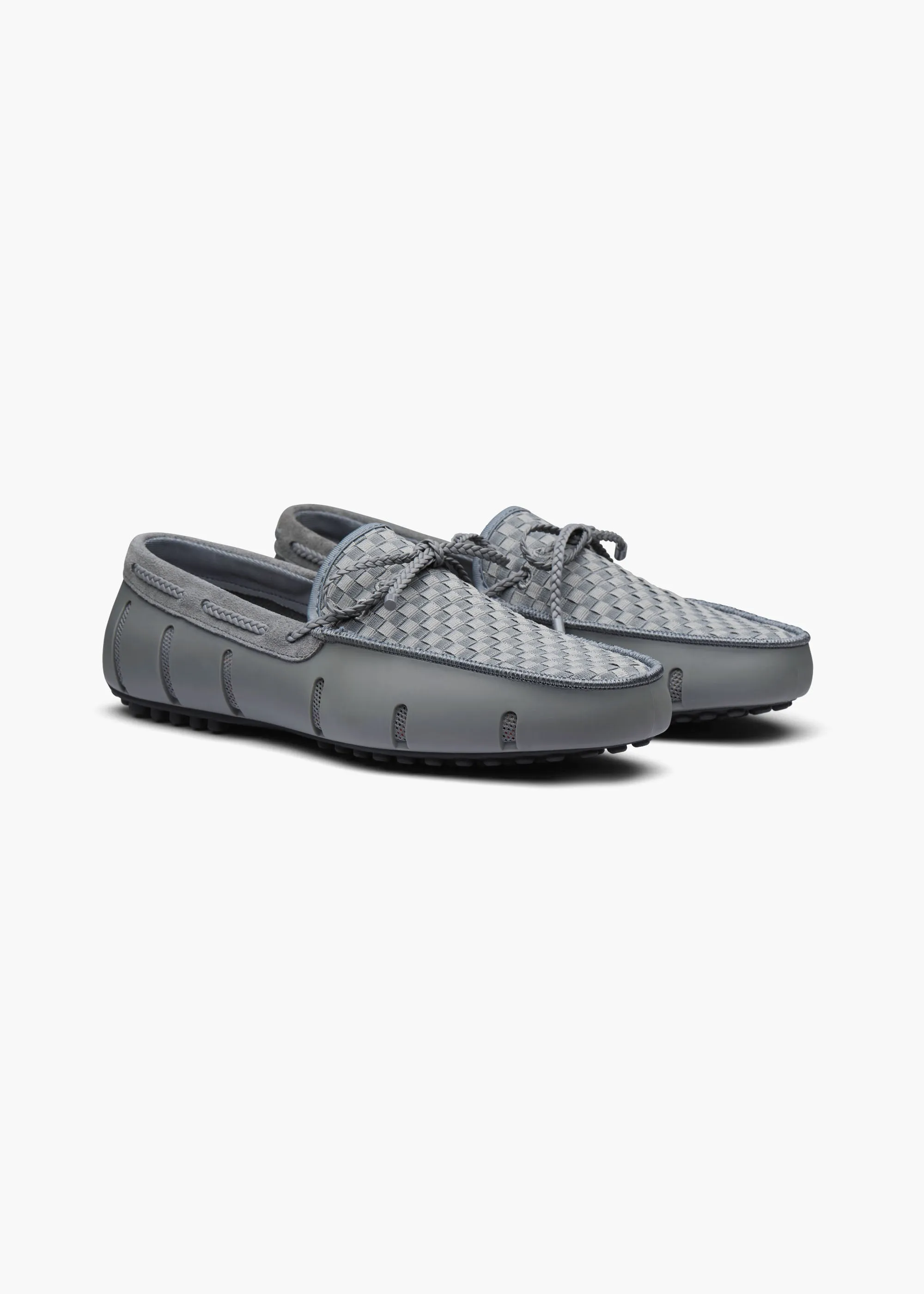 Drawstring Lace Grippy Outsole Woven Driver