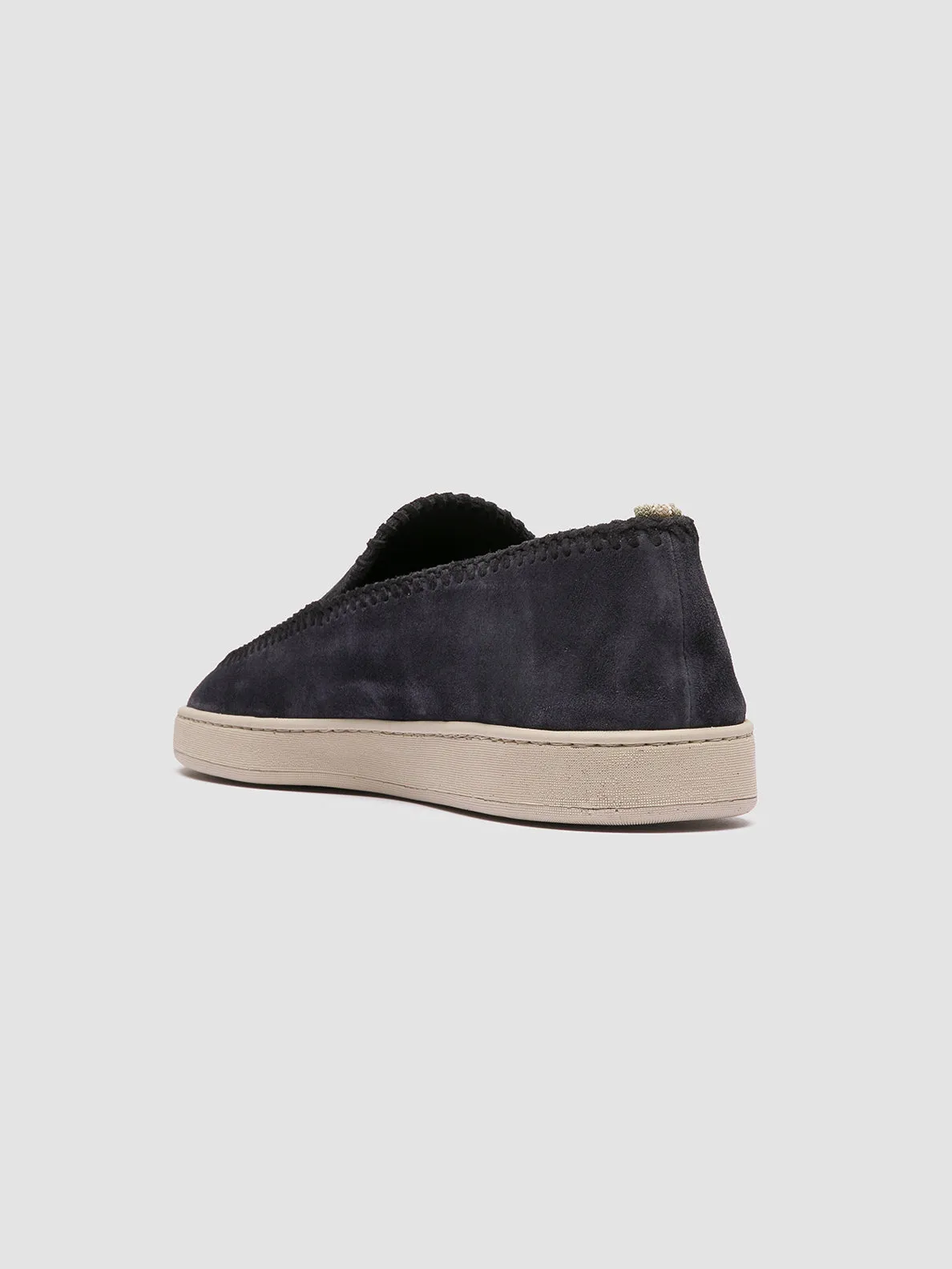 HERBIE 011 - Navy Suede Penny Loafers Air Lane
