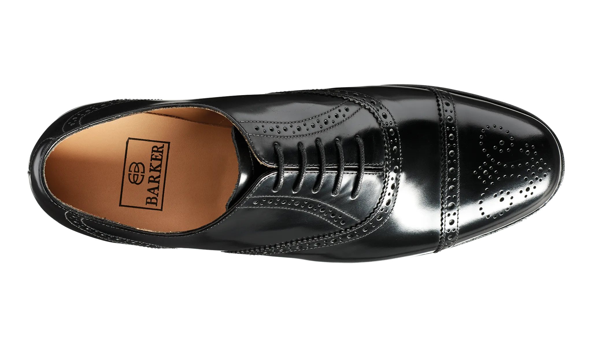 Gatwick - Black Hi-Shine - Barker Shoes Rest of World