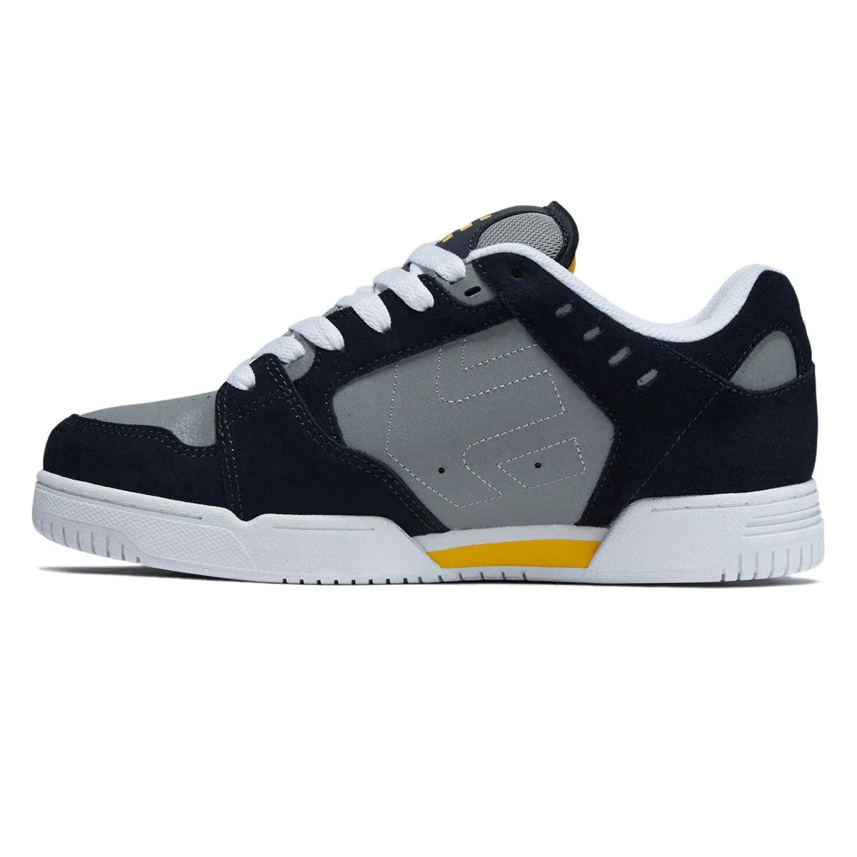 Comfort Cushioning System Etnies Faze Shoes - Navy/Grey/Yellow