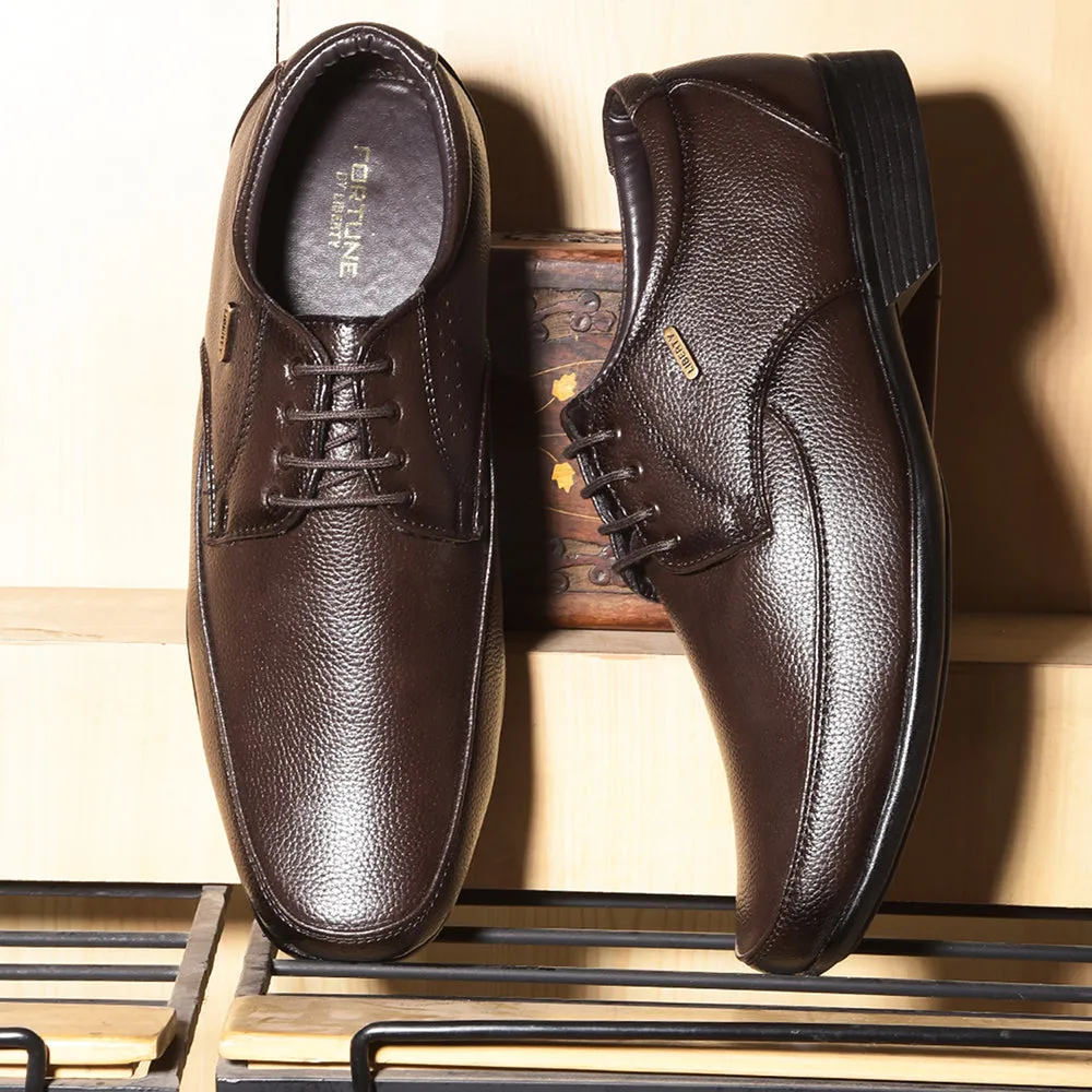 Fortune By Liberty HIL-10 Formal Derby Shoes For Men - Brown Formal Chic