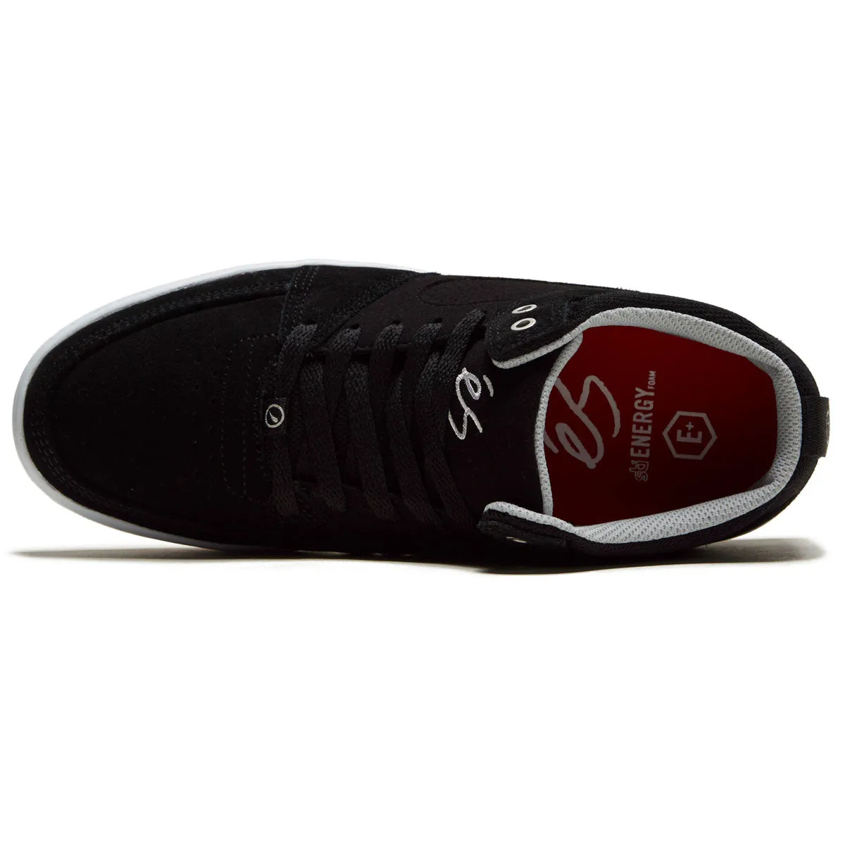 eS Accel Slim Mid Shoes - Black/White/Silver Skateboarding Ride