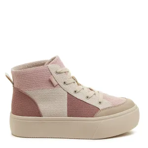 Flair Pink Patchwork Platform Sneaker Pet Walk