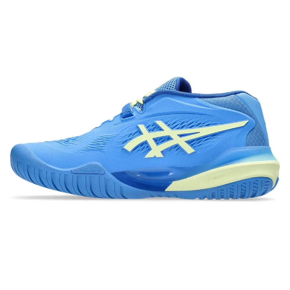 Asics Gel Resolution X Women's Tennis Shoe (Blue Coast/Huddle Yellow) Motion Balance