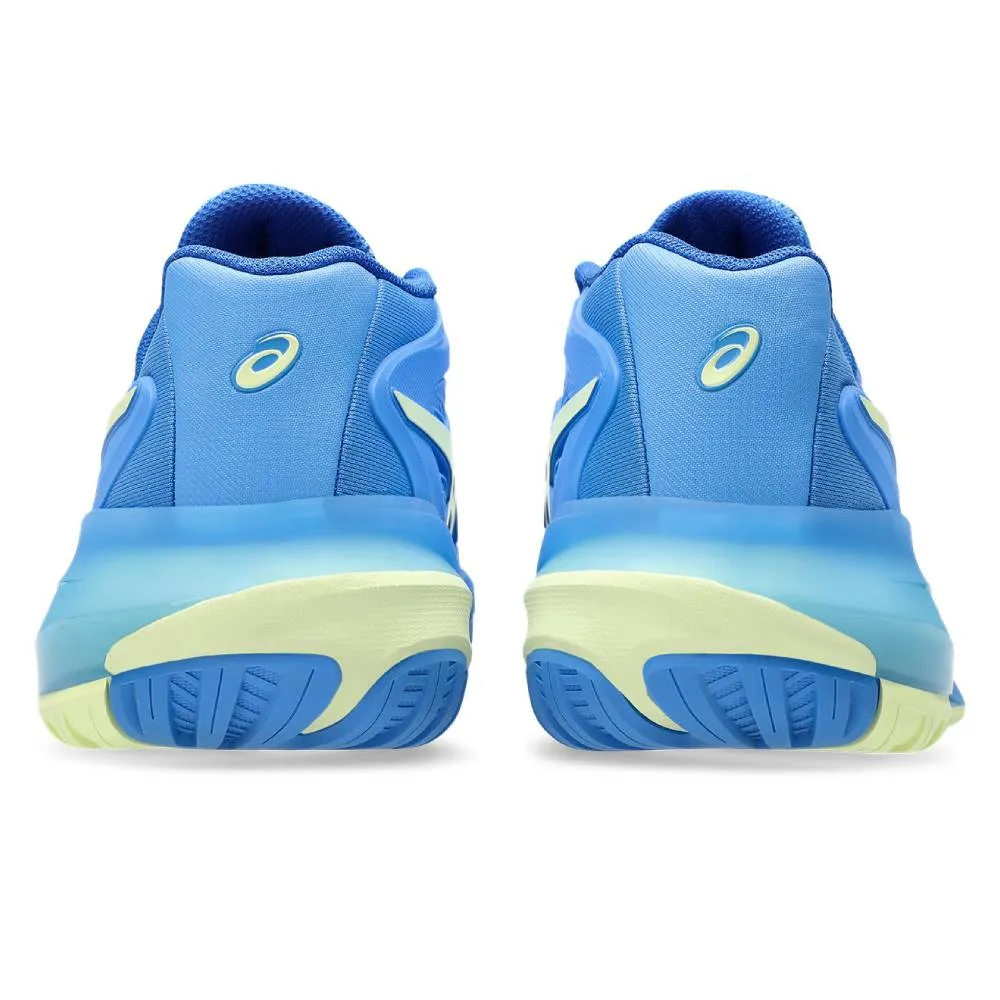 Asics Gel Resolution X Women's Tennis Shoe (Blue Coast/Huddle Yellow) synthetic leather