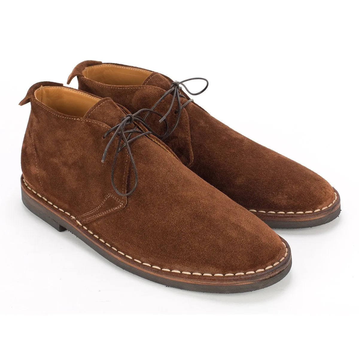 Smart Shoes Formal Chic YAGO-348<br>Brown chukka boots