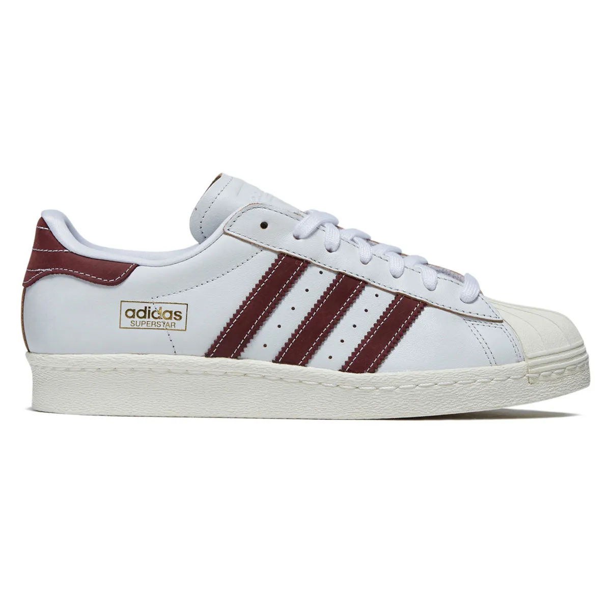 Adidas Superstar 80 ADV Shoes - Crystal White/Red/Off White Daily Use Comfort Traction