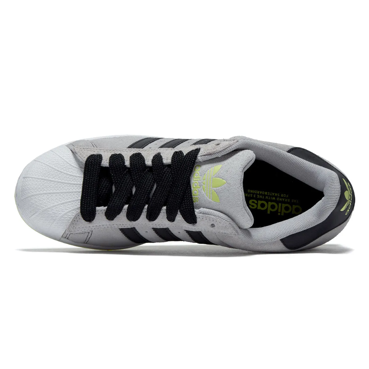 Easy Lace Stretchable Adidas Superstar ADV Shoes - Grey/Core Black/Gold Metallic