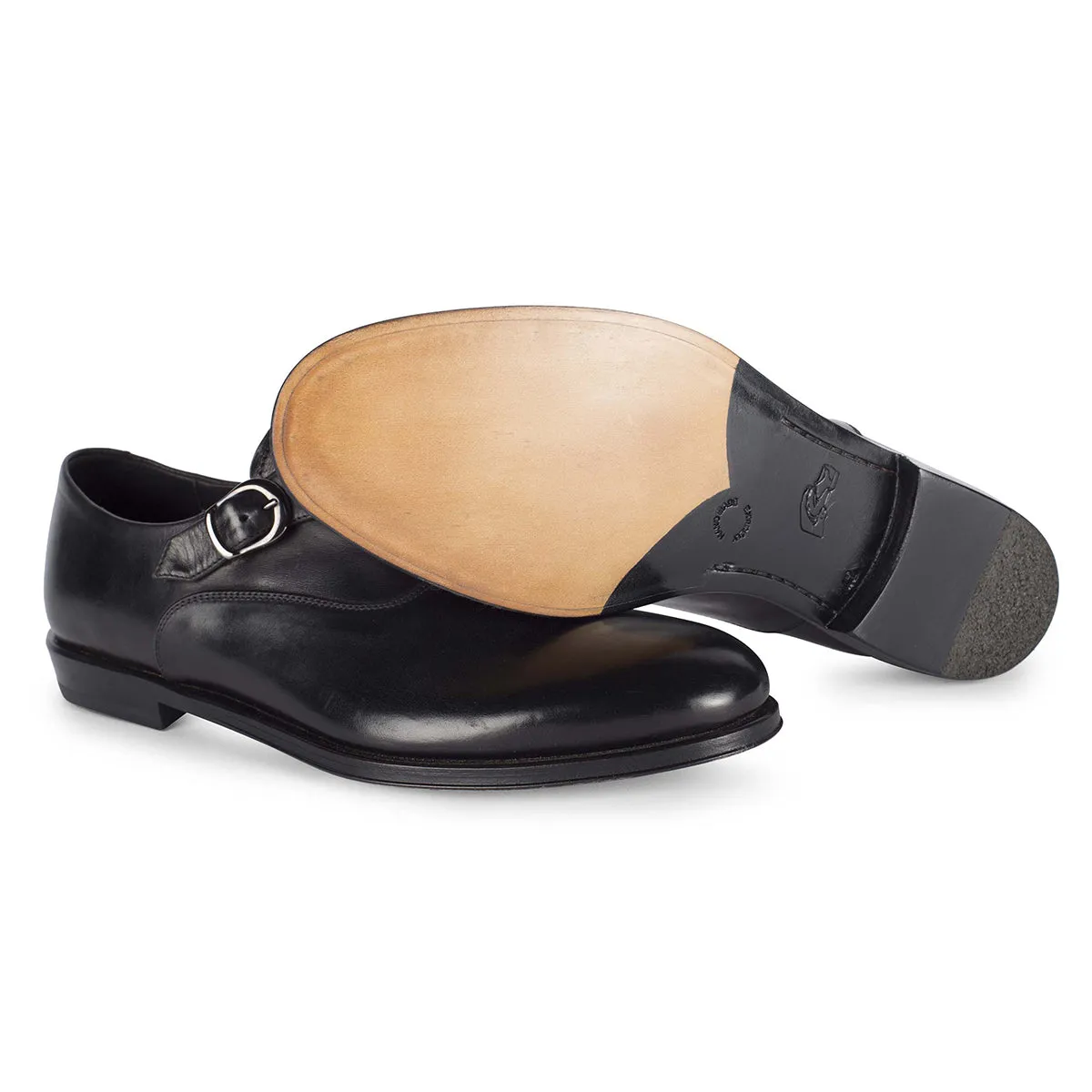 waterproof Event Proof JASON 49020<br>Monkstrap in black leather