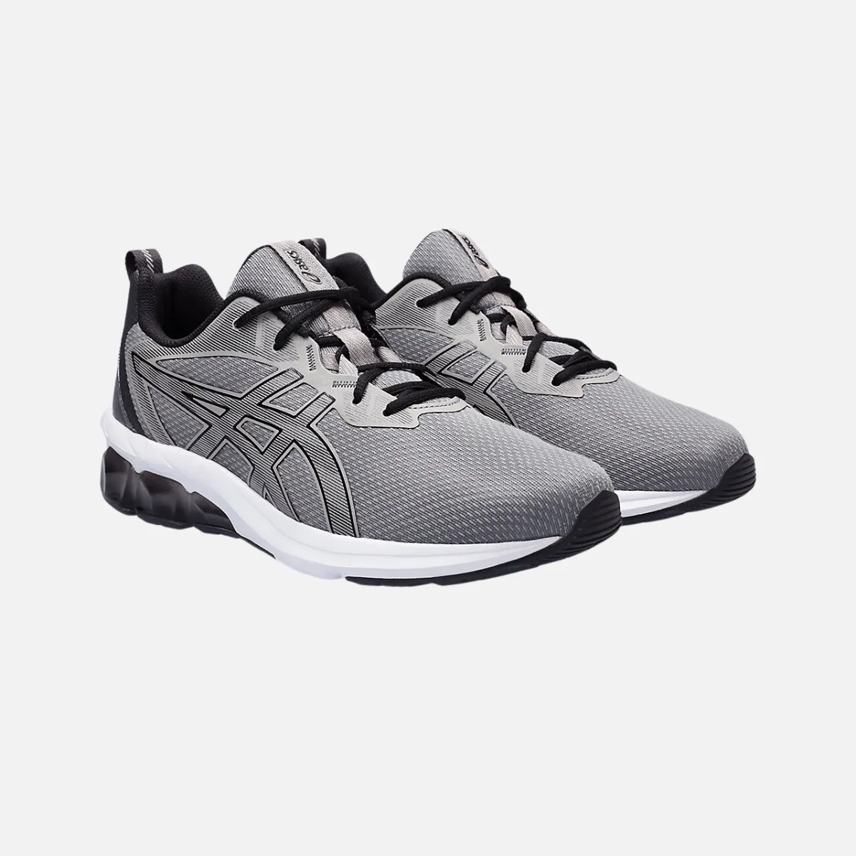 easy - to - clean insole shoes gym - goer Asics GEL-QUANTUM 90 IV Men's Runnig Shoes - Clay Grey/Black