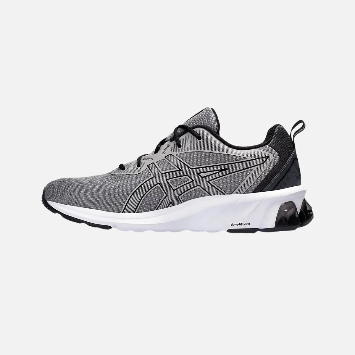running on a treadmill at the gym shoes Ventilated Sides Asics GEL-QUANTUM 90 IV Men's Runnig Shoes - Clay Grey/Black