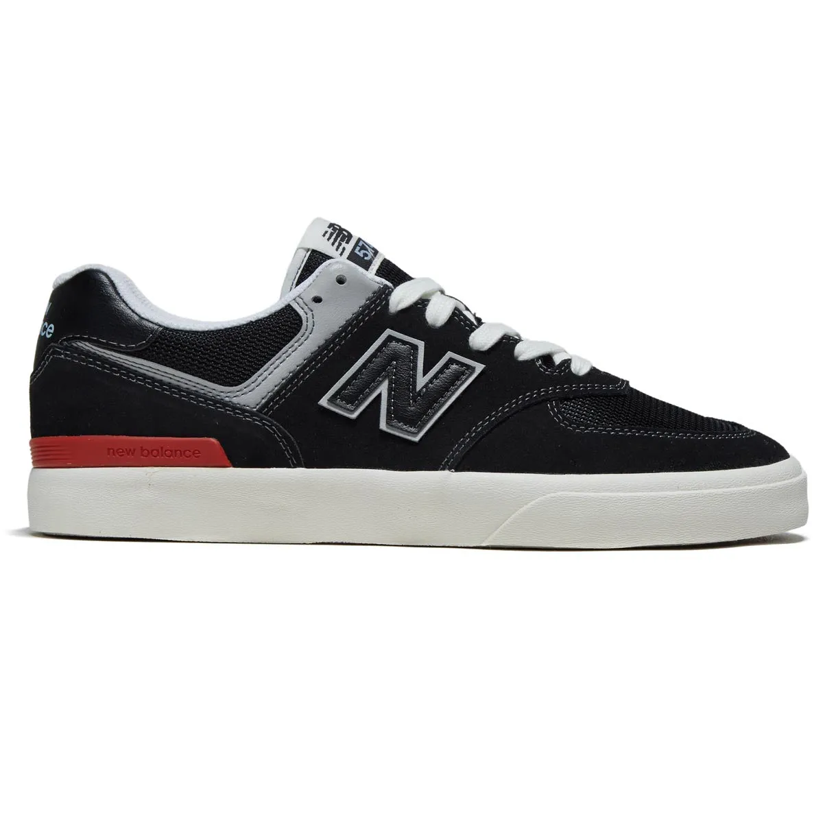 New Balance 574 Vulc Shoes - Black Sweat Wicking