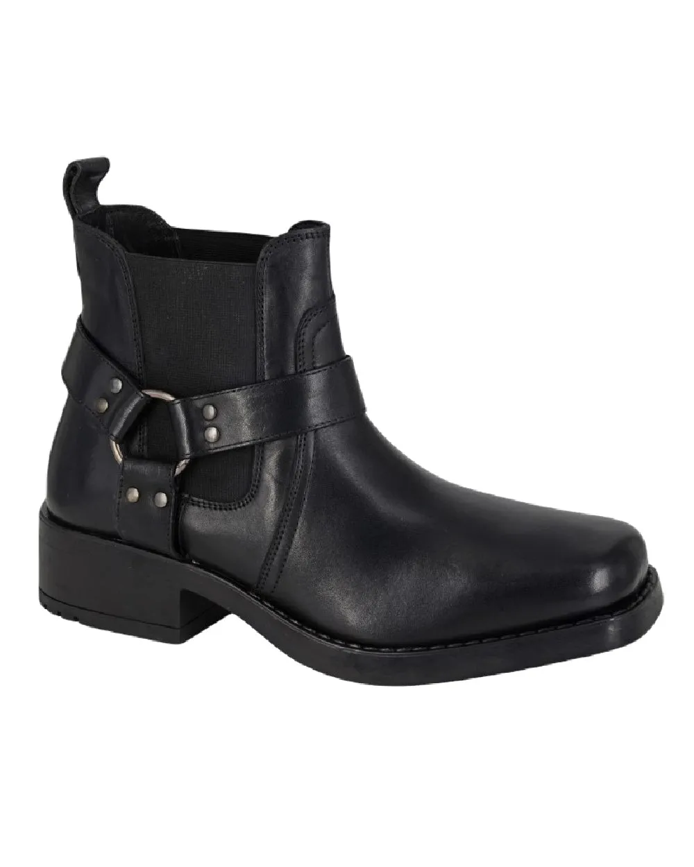 Woodland Low Harley Gusset Harness Boots Comfort Fit