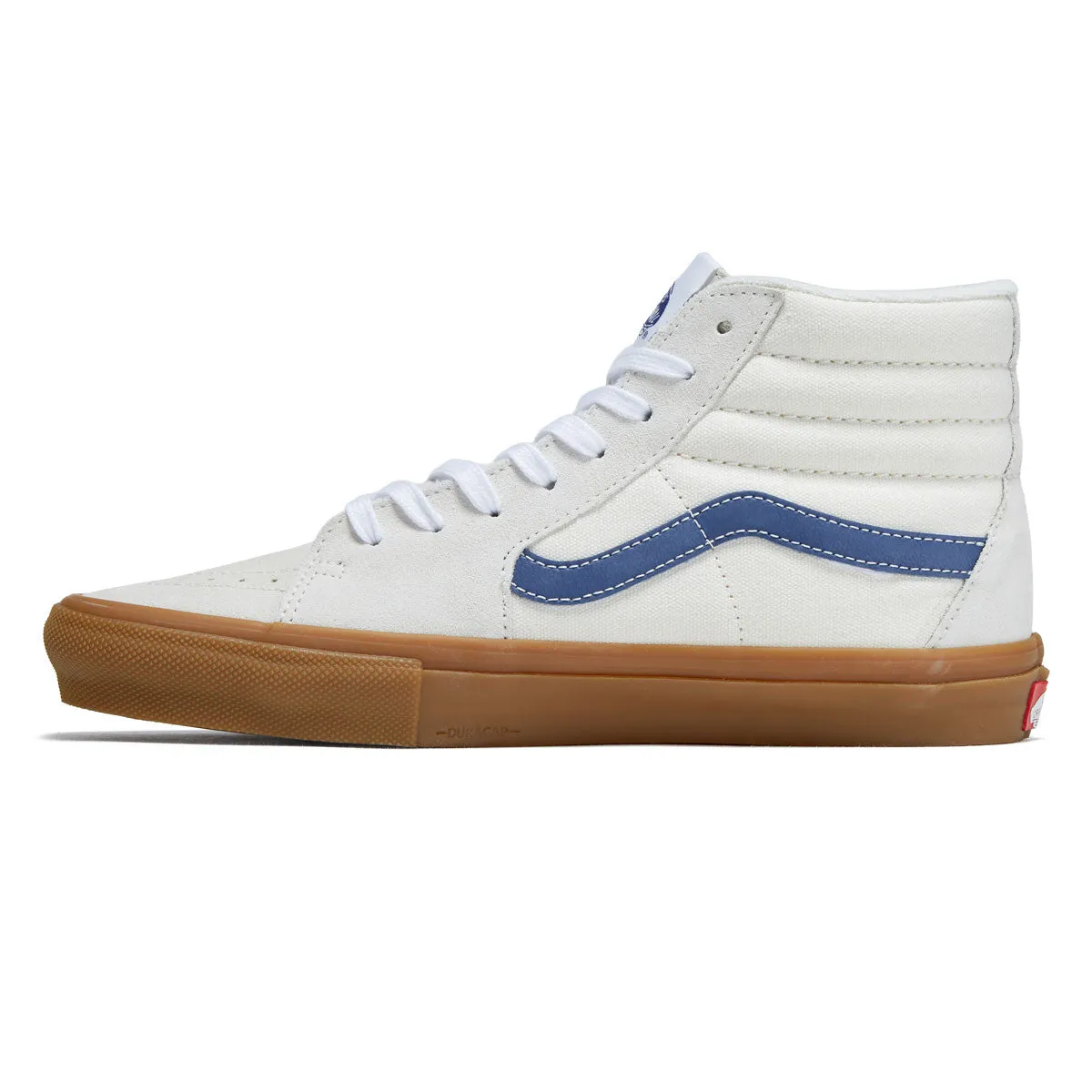 Vans Skate Sk8-hi Shoes - Marshmallow/Blue/Gum Skate Step