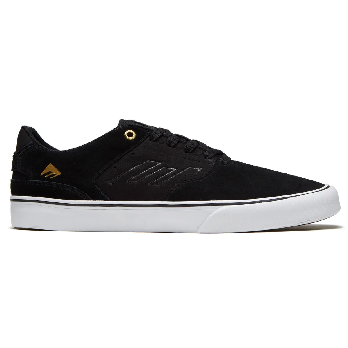 Emerica The Low Vulc Shoes - Black/Gold/White Fashionable Design Shock Layer
