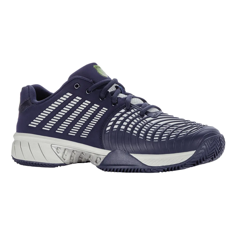K-Swiss Express Light 3 HB Tennis Shoes (Mens) - PEACOAT/GRAY VIOLET/LIME GREEN Comfortable