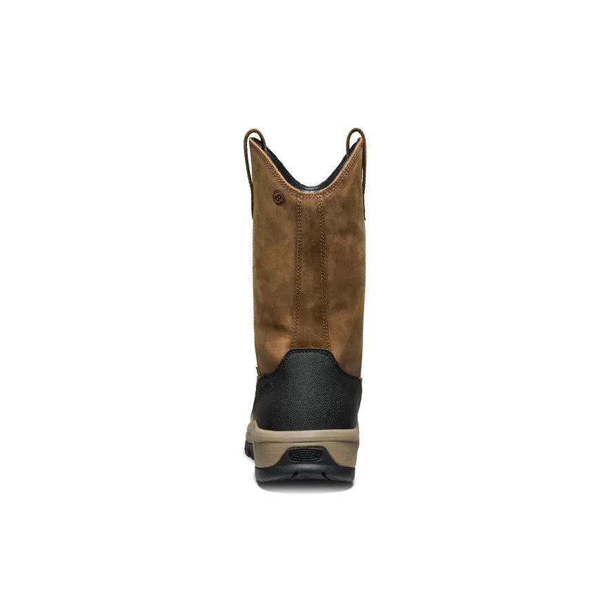 Men's Evanston Pull-On Waterproof Boot (Carbon Toe)  |  Bison/Black Secure Hold
