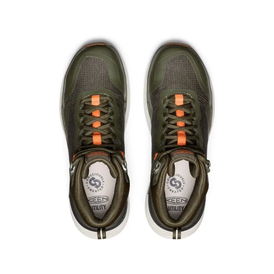 Protection For Feet Men's Synchro Waterproof Work Boot (Carbon Toe)  |  Forest Night/Gum
