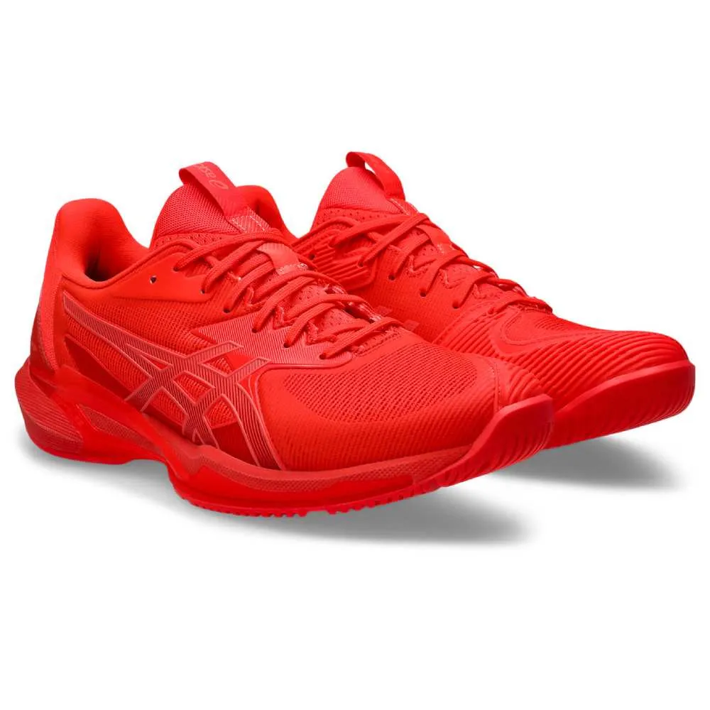 Abrasion resistant Asics Solution Speed FF 3 Men's Tennis Shoe (Flash Red/Blazing Coral)