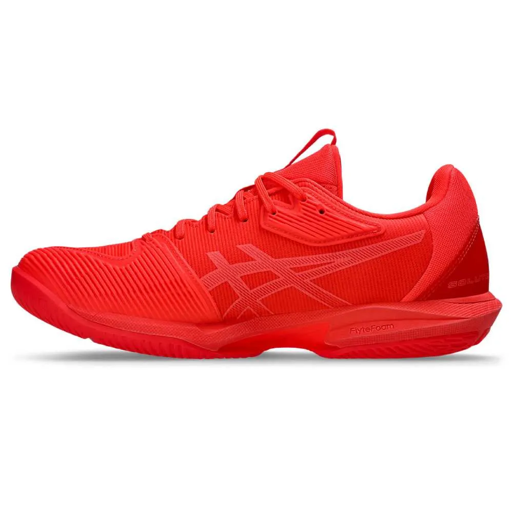 Flat Grip Asics Solution Speed FF 3 Men's Tennis Shoe (Flash Red/Blazing Coral)