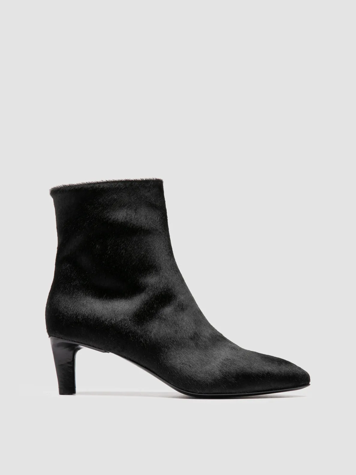 King Walk SUZY 008 - Black Leather Zipped Boots