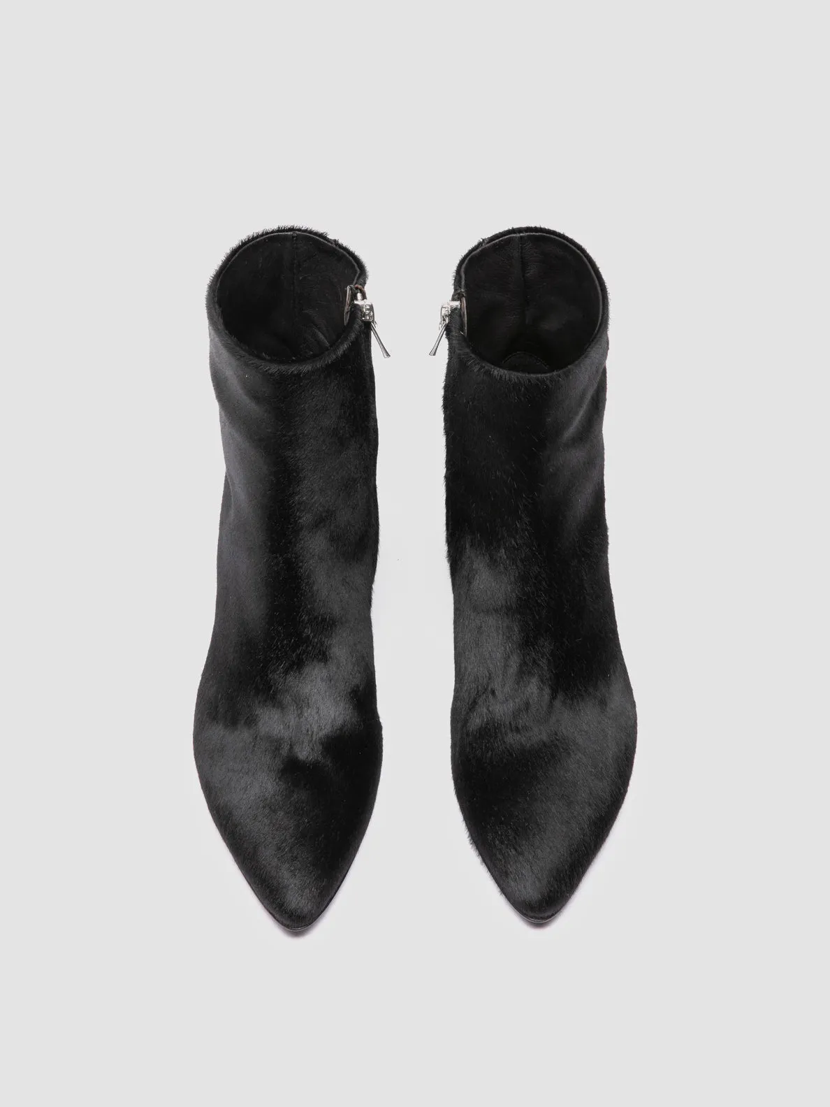 Ocean Walk Star Shine SUZY 008 - Black Leather Zipped Boots
