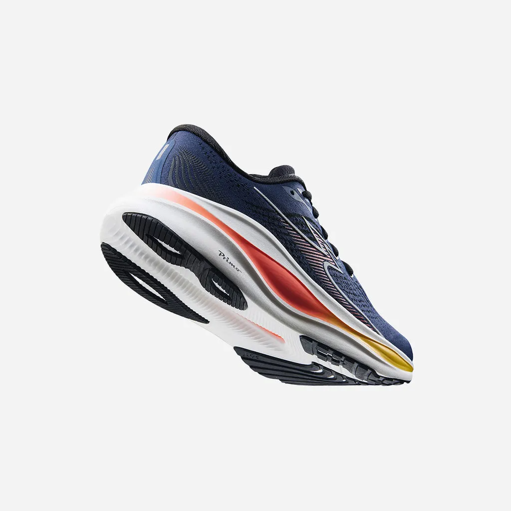 cushioned shoes running in a tram station area shoes 361-VENTUS: Midnight/Honey