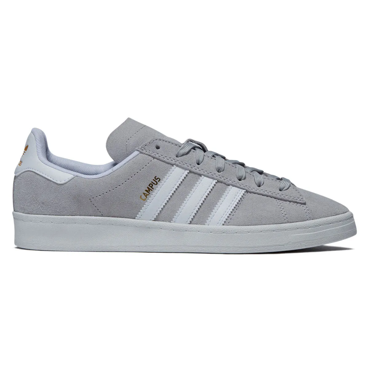 Adidas Campus Adv Shoes - Grey/Ftwr White/Gold Metallic Fashionable