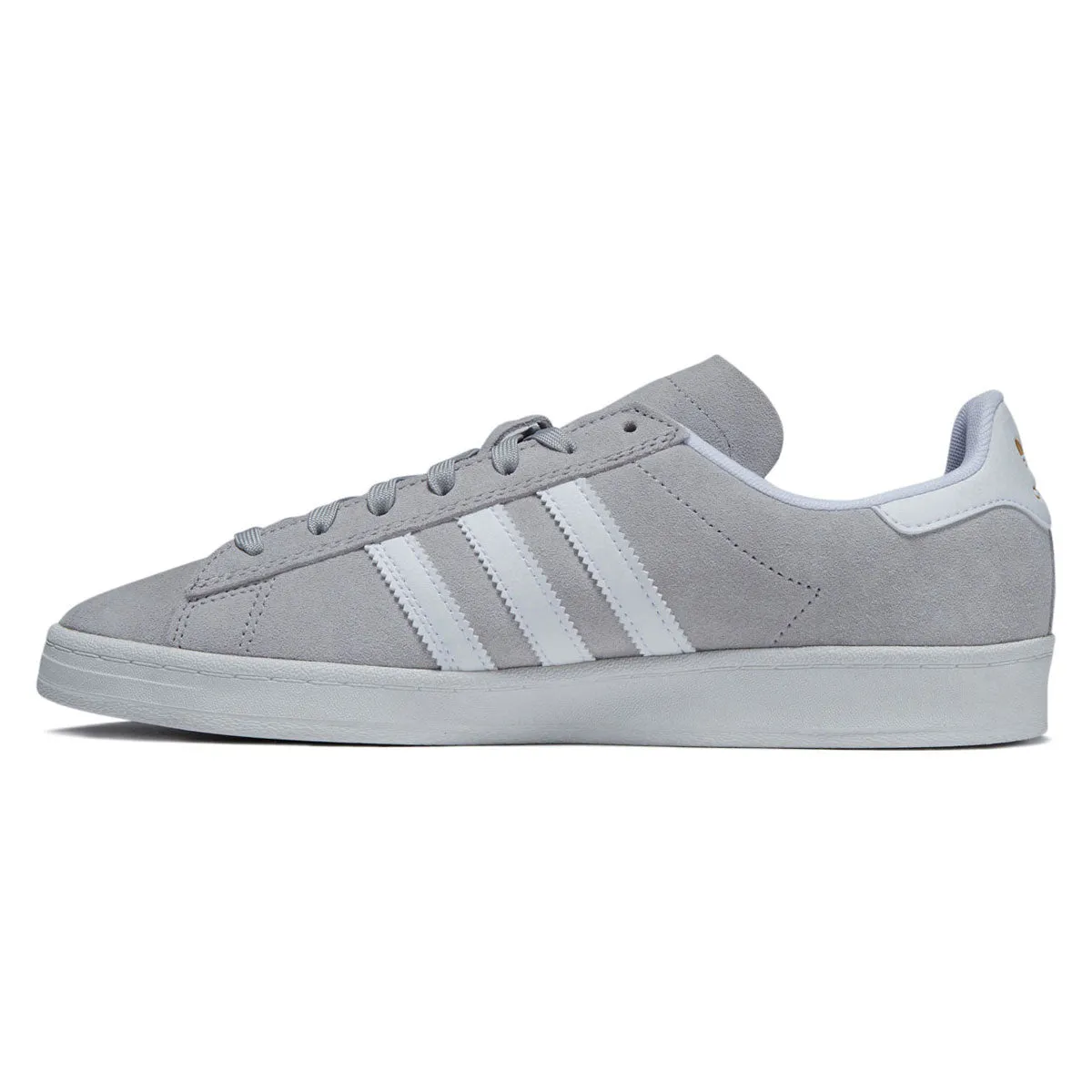 Adidas Campus Adv Shoes - Grey/Ftwr White/Gold Metallic Tight Structure