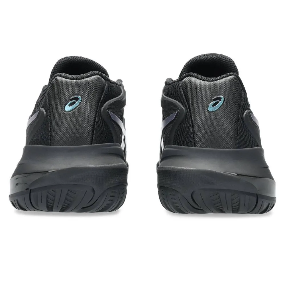 Wide toe box Stability Cushion Asics Gel Resolution X Night Energy Women's Tennis Shoe (Black/Prism Blue)