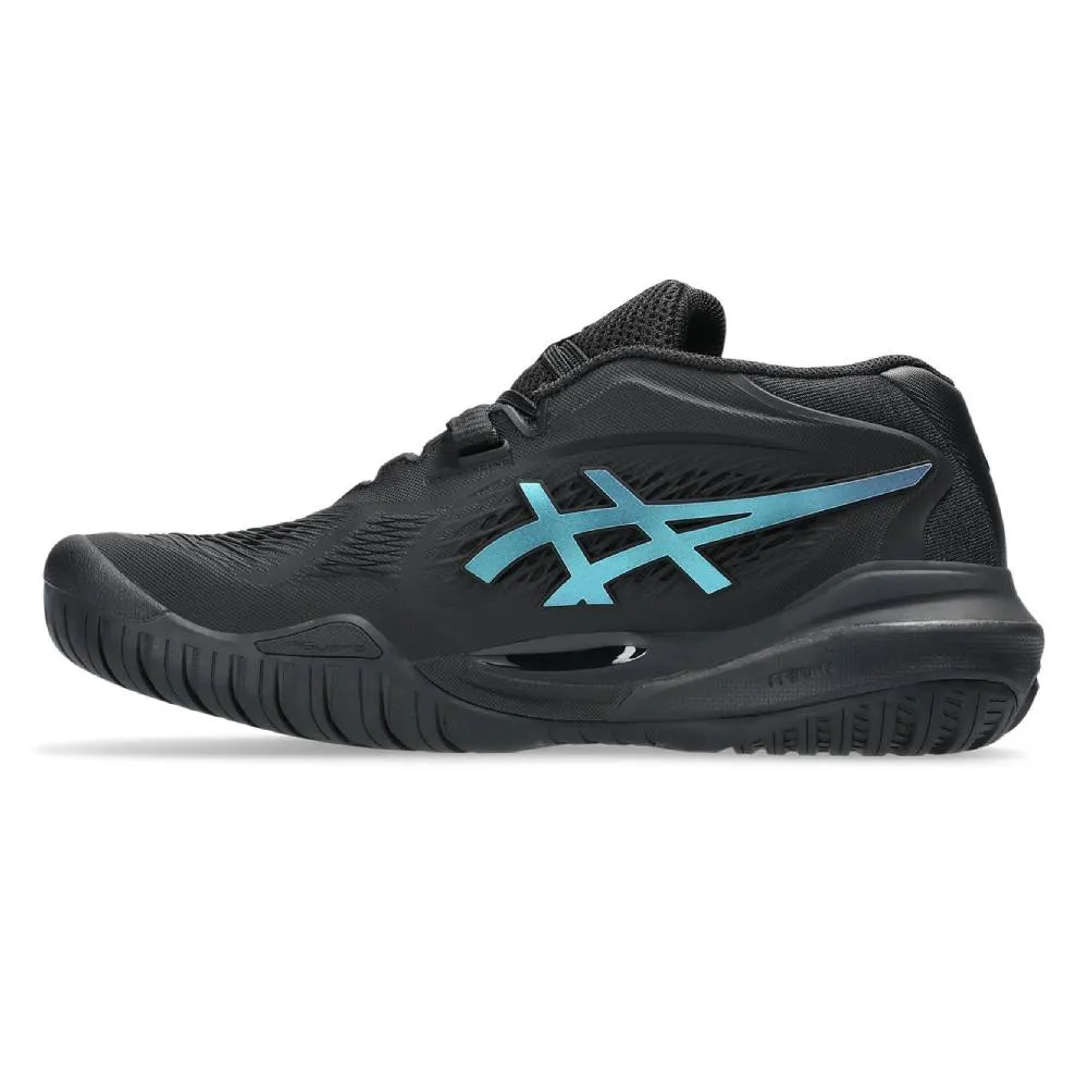Asics Gel Resolution X Night Energy Women's Tennis Shoe (Black/Prism Blue) Functional Mesh