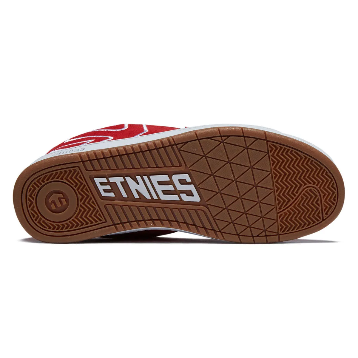 Etnies Fader Shoes - Red/White/Gum Skate Vibe Ready Soft Insole