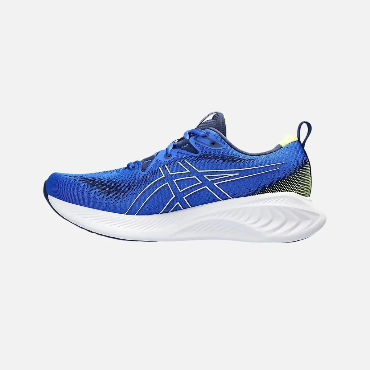 high - arched running shoes Comfort Padding Asics GEL-CUMULUS 25 Men's Running Shoes -Illusion Blue/Glow Yellow