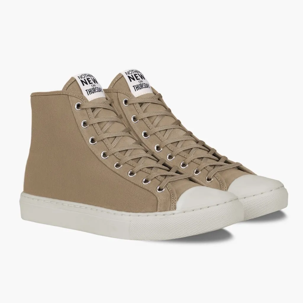 Fog Step Men's Classic High Top | Field Tan x Off-White