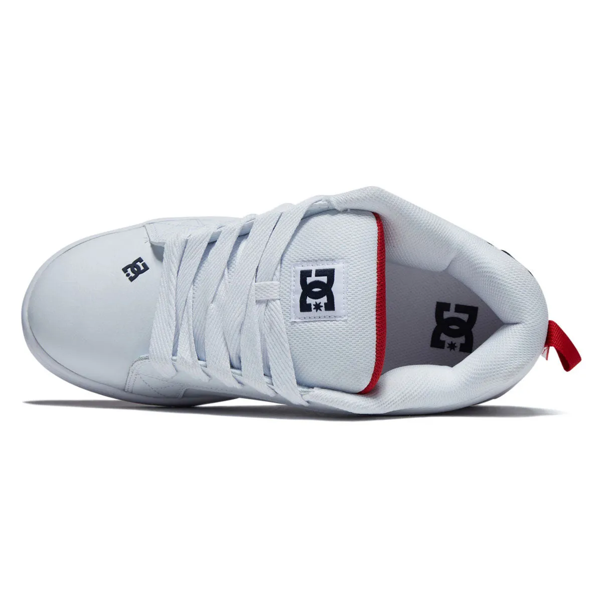 DC Court Graffik Shoes - White/Navy/Red Dynamic Comfort Fit