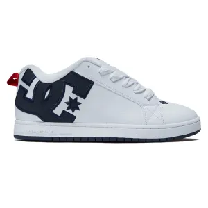 Water   Resistant DC Court Graffik Shoes - White/Navy/Red