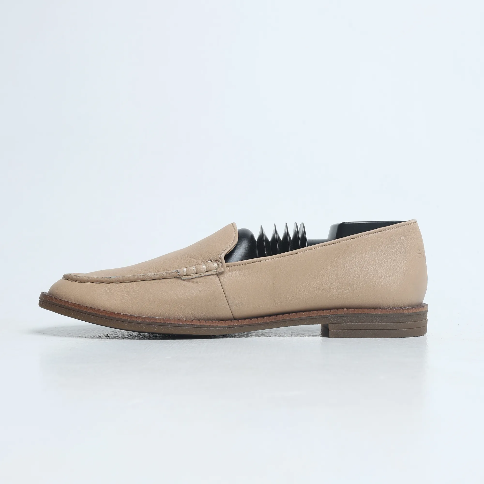 Durable Leather Fresh Power Sperry - Women's Moc- Toe Leather Loafer - Natural ( nude)