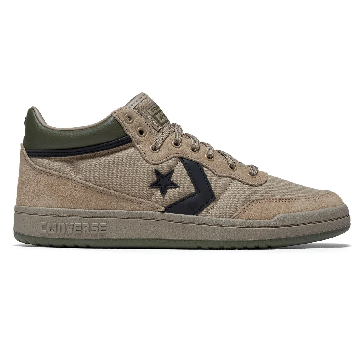 Converse Fastbreak Pro Mid Shoes - Vintage Cargo/Utility/Black Quick Landing Wide Base