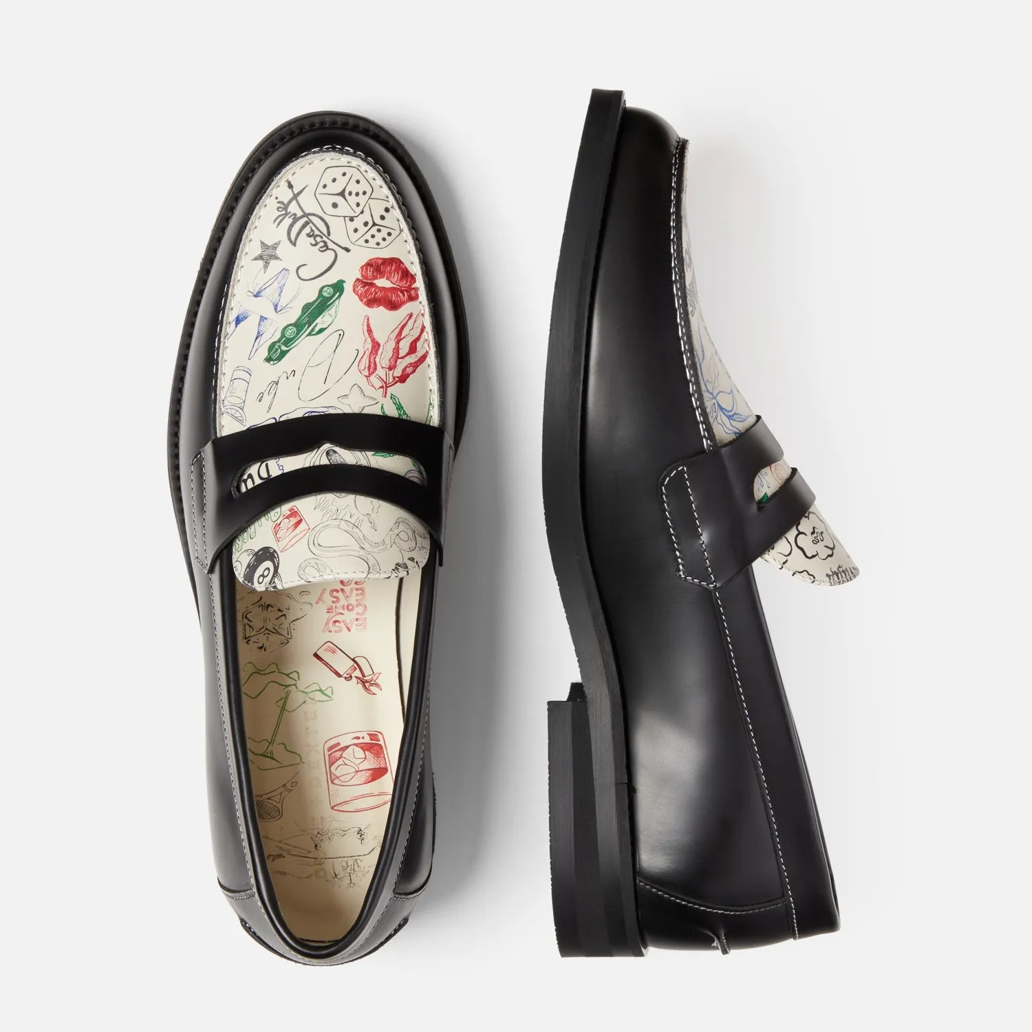 Slip On Style Zen Step Wilde Sketch Penny Loafer - Men's